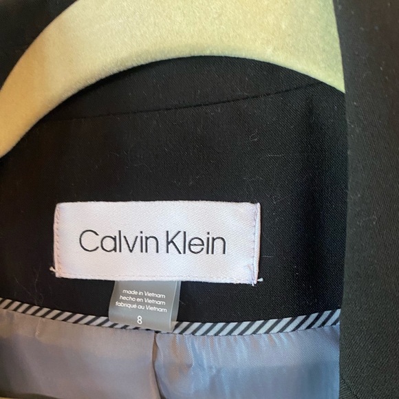 Calvin Klein Women's One Button Blazer in Black Size 8 - Picture 9 of 11